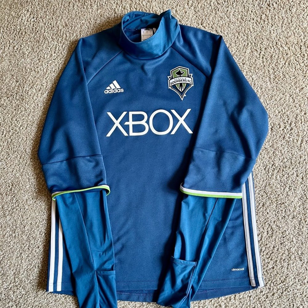 Adidas Seattle Sounders XBox Soccer Jersey, Men's Large.